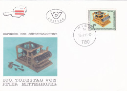 TODESTAG VON PETER MITTERHOFER  FDC   COVERS 1993  AUSTRIA - FDC