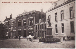 24393Leeuwarden, Standbeeld ,,Us Heit’’ Met Koningin Wilhelminaboom (links Boven Een Vouwtje) - Leeuwarden