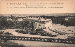 FRANCE - Saint Cloud - Le Parc - Panorama Pris Des Jardins Du Trocadéro - L'école Supérieure - Carte Postale Ancienne - Saint Cloud