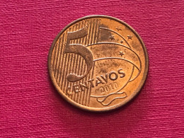 Münze Münzen Umlaufmünze Brasilien 5 Centavos 2010 - Brasilien