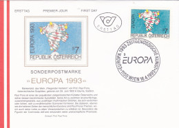 EUROPA   FDC   COVERS 1993  AUSTRIA - FDC