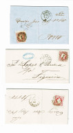 Portugal, 1856/8, 3 Cartas - Briefe U. Dokumente