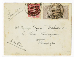 Portugal, 1904, # 130/1, Para Firenze - Storia Postale