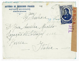 Portugal, 1945, # 643, Para Itália - Lettres & Documents