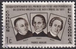 1961 El Salvador ° Mi:SV 833, Sn:SV 719, Yt:SV 668, Fathers Nicolás, Vicente And Manuel Aguilar - Salvador