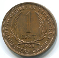 1 CENT 1965 OST-KARIBIK EAST CARIBBEAN Münze #WW1181.D.A - Oost-Caribische Staten