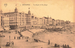 BELGIQUE - Ostende - La Digue Et La Plage - Tentes - Animé - Carte Postale Ancienne - Oostende