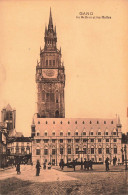 BELGIQUE - Gand - Le Beffroi Et Les Halles  - Architecture - Place - Carte Postale Ancienne - Gent