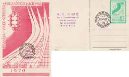 BRAZIL 1970 COMMEMORATIVE CARD - Covers & Documents