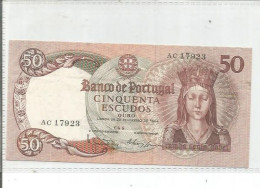 Portugal =  50  Escudos Banknote Dated  1964  In EF Condition As Per Scan - Portugal