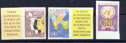 Roumanie (Romania) MNH ** -82 N° 1815 /17 ONU Nations Unies (uno - United Nations) Non Dentelé Imperf - Nuevos