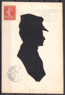 CPA IMAGE SILHOUETTE * SOLDAT FRANCAIS De 1911 * - PORTRAIT OMBRE CHINOISE - - Scherenschnitt - Silhouette