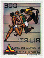 723840 HINGED ITALIA 1981 COPA DEL MUNDO DE ATLETISMO EN ROMA - 1981-90: Neufs