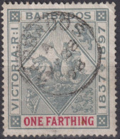 1897 Grossbritannien>Barbados ° Mi:BB 53x, Sn:BB 81, Yt:BB 60(A), Queen Victoria (1819-1901) Jubilee - Barbades (...-1966)