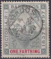 1897 Grossbritannien>Barbados ° Mi:BB 53x, Sn:BB 81, Yt:BB 60(A), Queen Victoria (1819-1901) Jubilee - Barbados (...-1966)