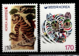 South Korea 1997 Yvert 1793-94, New Year, Year Of The Tiger - MNH - Corée Du Sud