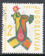 Yugoslavia 1961 Single Stamp For Red Cross  In Fine Used - Gebraucht