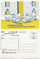 Carte Postale - Entier Postal De Service - Changement D'adresse - Déménagement - Texte Sur 2 Lignes - Pseudo-officiële  Postwaardestukken