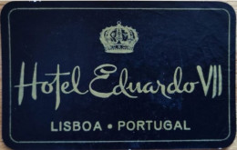 Portugal Lisboa Eduardo VII Hotel Label Etiquette Valise - Etiquettes D'hotels