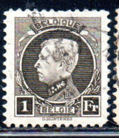 BELGIQUE BELGIE BELGIO BELGIUM 1921 1925 1922 KING ROI ALBERT I 1fr USED OBLITERE' USATO - 1922-1927 Houyoux