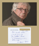 Jean-Louis Fournier - La Noiraude - M. Cyclopède - Rare Carte Autographe Signée - Escritores