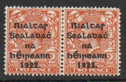 Ireland 1922 Thom Rialtas Blue-black Overprint On 2d Orange Die II, Hinged Mint, SG 50 - Ungebraucht