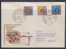 POLAND - 1961-WARSAW CONFERENCE SET OF 3 ON  ILLUSTRATED FDC - Storia Postale