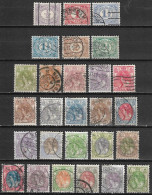 1899 Cijfer + Koningin Wilhelmina 2 Complete Gestempelde Series NVPH 50 / 55 - 56 / 76 - Gebruikt