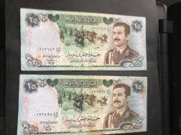 Iraq 25 Dinars 4 Same Bank Notes Used See Photos - Iraq