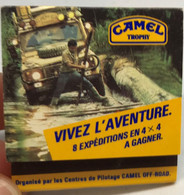 Ancienne Boîte D'allumettes Années 80 Collection CAMEL TROPHY 4x4 Comment Traverser La Mitchell River? - Boites D'allumettes