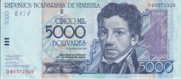 BILLETE DE VENEZUELA DE 5000 BOLIVARES DEL AÑO 2004 EN CALIDAD EBC (XF)  (BANKNOTE) - Venezuela