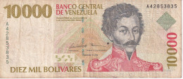 BILLETE DE VENEZUELA DE 10000 BOLIVARES DEL AÑO 1998  (BANKNOTE) - Venezuela