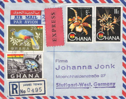GHANA - REGISTERED AIRMAIL 1960 - STUTTGART/DE / 6061 - Ghana (1957-...)
