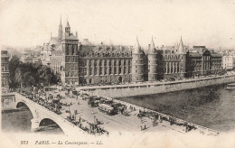 FRANCE - Paris - Vue D'ensemble - La Conciergerie - LL Animé - Carte Postale Ancienne - Sonstige & Ohne Zuordnung