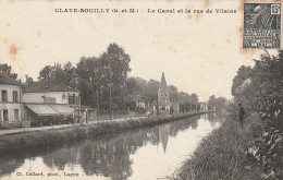 Claye Souilly (77 - Seine Et Marne ) Le Canal Et La Rue De Vilaine - Claye Souilly