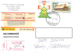 LITHUANIA - REGISTERED MAIL 2004 VILNIUS - ZESCHA/DE / 6071 - Estonie