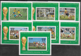 ST THOME ET PRINCE  BF Luxe N° 506/12  * *  NON DENTELE Cup 1978  Football Soccer Fussball - 1978 – Argentine