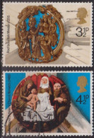 Voutes D'églises - GRANDE BRETAGNE - Ornements - Noel - N° 742-743 - 1974 - Used Stamps