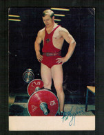 Haltérophile Soviétique - VIKTOR KURENTSOV - Ancien Champion Olympique - Pesistica