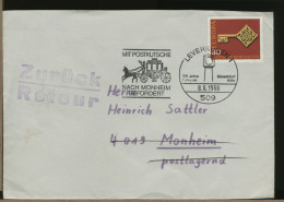 GERMANY - DEUTSCHE - LEVERKUSEN  Mit Postkutsche - Posta