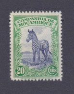 1937 Mozambique Company 205 Fauna - Zebra - Jirafas