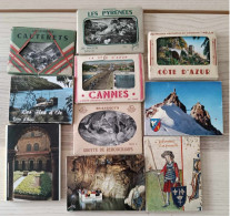 Lot De 10 Carnets De Vues - France - Les Iles D'or - Cauterets - Grotte De Remouchamps - Grottes De Betharram - Sonstige & Ohne Zuordnung