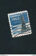 N° 755 Maison Blanche Et Arbre De Noël Stamp Timbre Etats-Unis (1963) Oblitéré USA - Usati