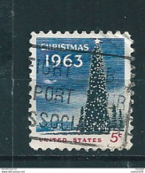 N° 755 Maison Blanche Et Arbre De Noël Stamp Timbre Etats-Unis (1963) Oblitéré USA - Gebraucht