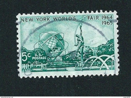 N° 764 New York Worlds Fair 5c., Vert Foncé Etats-Unis (1964) Oblitéré - Gebruikt