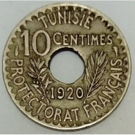 TUNISIE - KM 243 - 10 CENTIMES 1920 - TTB - Tunisie