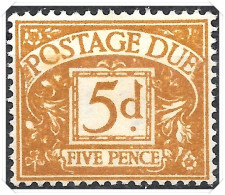 D44 1954-55 Tudor Crown Postage Dues Mounted Mint Hrd2d - Postage Due