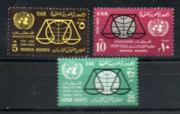 Ägypten / Palästina 136 - 138 Mnh Moschee Al-Azhar Abu Simbel Felsentempel Ramses - EGYPT / EGYPTE PALESTINE - Unused Stamps