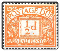 D35 1951-52 George Vi Colours Change Postage Dues Used Hrd2d - Portomarken
