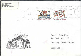 SUEDE Ca.1983: LSC De ÖREBRO à CHÊNE-BOURG (GE, Suisse) - Cartas & Documentos